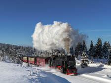 Die Brockenbahn im Winter